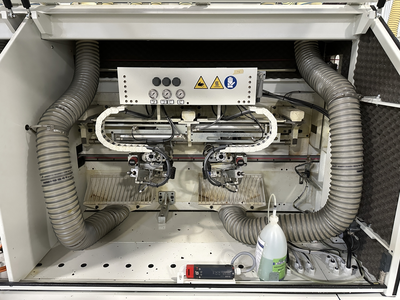 Stefani Evolution SSB Double-Sided Edgebander w/ Mahros Automatic Vacuum Loading & Unloading