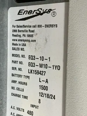 Used ENERSYS EQ3151 Material Handling (misc) Ohio US | HGR 24 #1439661