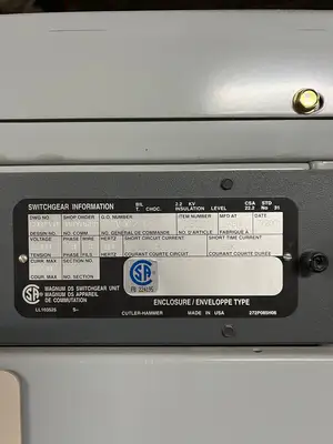 LV Double-Ended Unit Substation - 2 x 2000/3000kVA, 13.8kV Transformers w/ 600V MAGNUM DS Switchgear