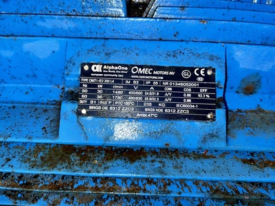 1,300L S/S Lodige Plough Shear Mixer Type FKM-2000-DSZ 55kw