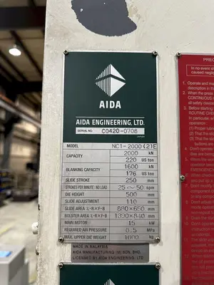 USED AIDA NC1-2000(2)