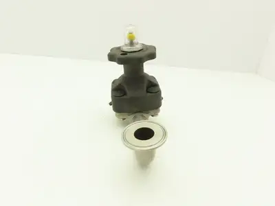 ITT 1-316L RA35MAX-CWP150 Diaphragm Valve Pas 1" Stainless Steel Tubing .86"ID