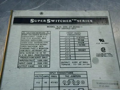 Used POWERTEC INC 9J530027S13331 DC Power Supplies Ohio US | HGR 24 #1070183