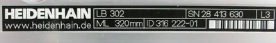 NEW HEIDENHAIN 315422-01 LINEAR SCALE LB302C LB302 ML320MM ML3240MM 31542201