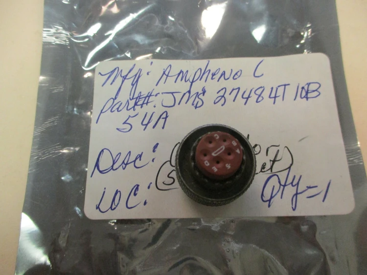 New | in-Stock Amphenol JMS27484T10B54A Cable & Wire Arizona US | ASSET CONVERSION SPECIALISTS, INC. #306476
