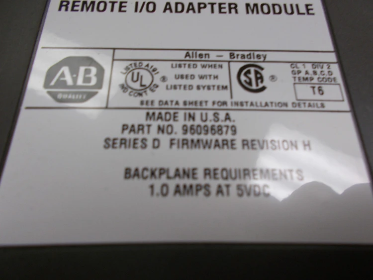 Used Allen-Bradley 1771-ASB D Rev H. PLC Input & Output Arizona US | ASSET CONVERSION SPECIALISTS, INC. #321137