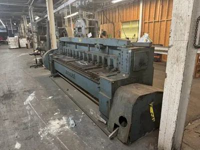 10' X 10 GAUGE WYSONG MODEL #1010 POWER SQUARING SHEAR: YOBRO #23831