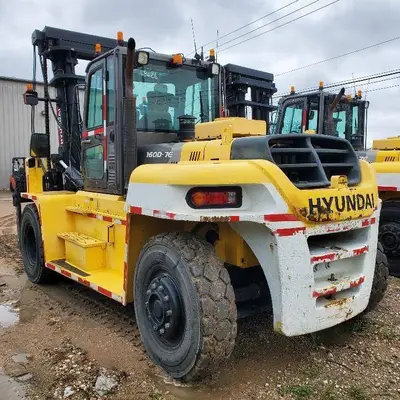 Used 2013 HYUNDAI 160D-7E Internal Combustion Forklifts: Pneumatic Tire Illinois US | Somerset Equipment Sales #1546227