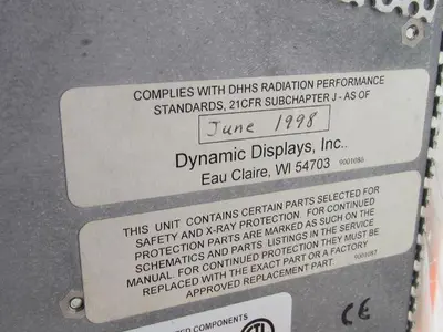 Dynamic Displays QES2014-116 14" Operator Interface Display