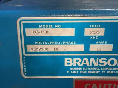 Used BRANSON EC150 Parts Washers Ohio US | HGR 24 #1567085