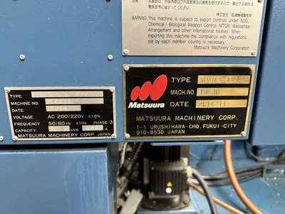 2014 Matsuura MAM72-63V 5-axis Vertical Machining Center