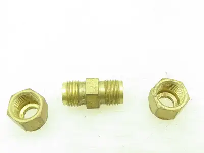 Swagelok Brass Union Straight Compression Fitting 5/16" Tube OD  LOT OF 9