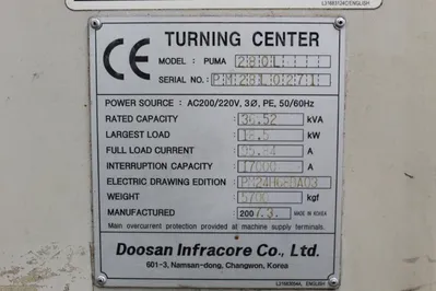 USED 2007 DOOSAN PUMA 280L