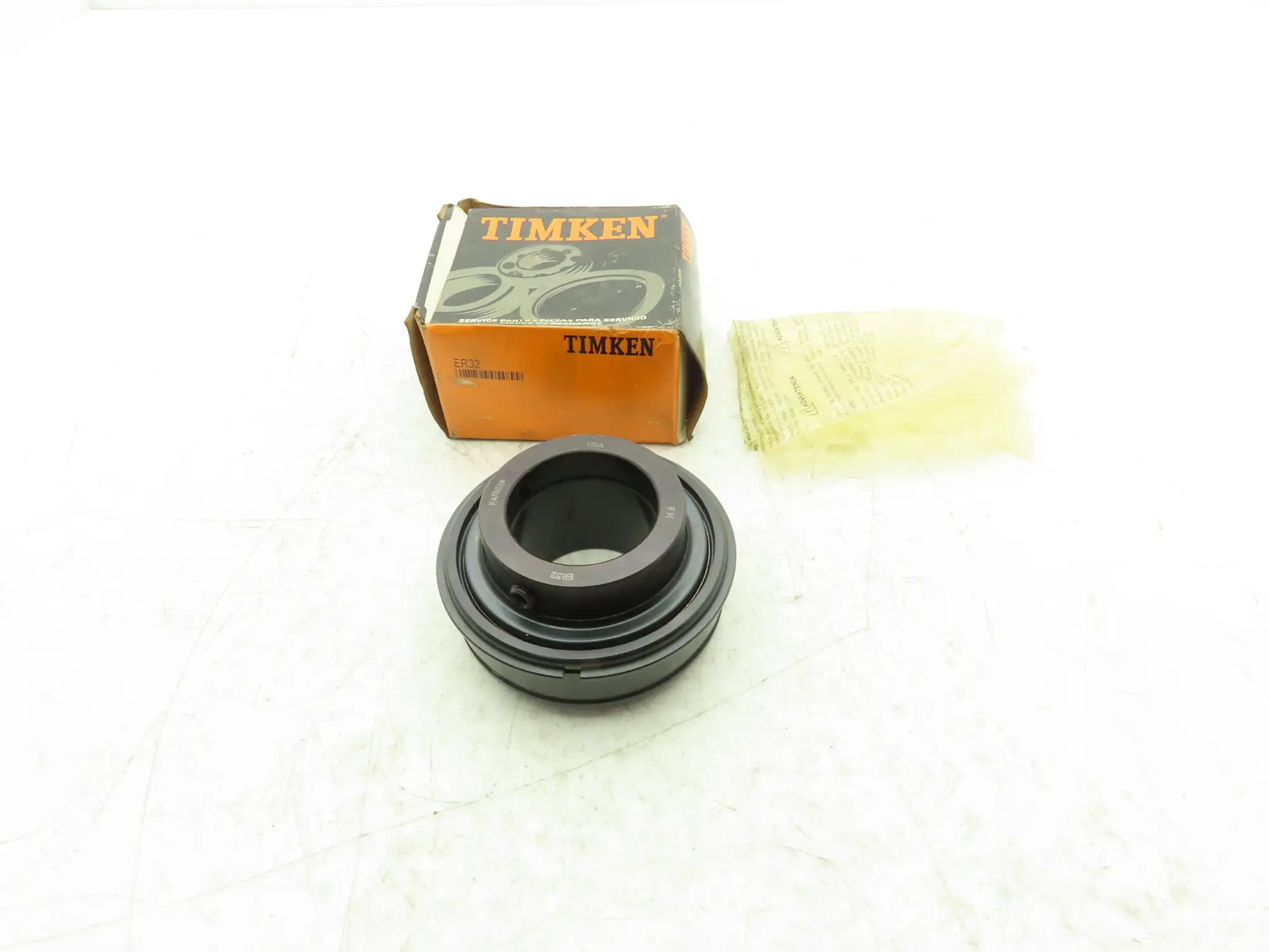 Timken ER32 Fafnir Wide Ball Bearing Insert Pillow Block 2"ID x 3.937" OD