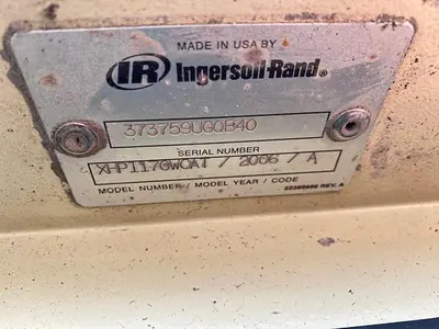 Used 2006 INGERSOLL-RAND XHP1070WCAT AIR COMPRESSOR High Pressure Air Compressors Pennsylvania US | East West Machinery & Drilling #1417780