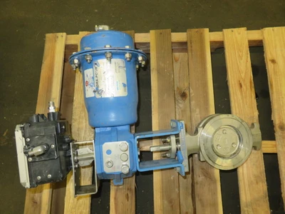 Jamesbury 4"-150  Butterfly Valve with Pneumatic Actuator and Positioner , Unused