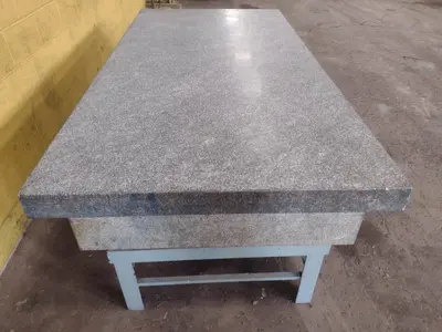8' X 4' X 14" MITCHELL PRECISION LAYOUT INSPECTION GRANITE TABLE: STOCK #23805