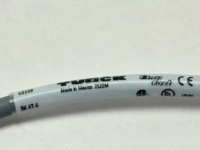RK 4T-6 | Turck  Sensor/Actuator Cable Female M12 3-Pin 6m U2159 - Used