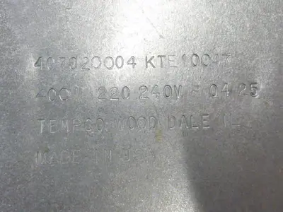 NEW TEMPCO KTE10047