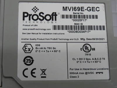 Used PROSOFT _UNKNOWN_ PLC Ethernet Equipment Texas US | OCO Industrial #1786296