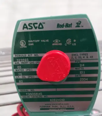 ASCO 8262H210 Solenoid Valve Loc6C24/1
