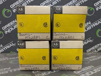 Lot of 4 Allen Bradley 800MS-HG2BBS Selector Switch Assemblies New NIB