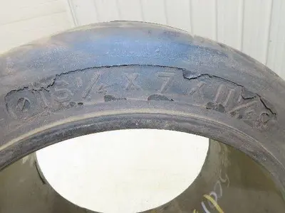 Forklift Tire 16-1/4x7x11-1/4 Smooth Press-on Black Rubber