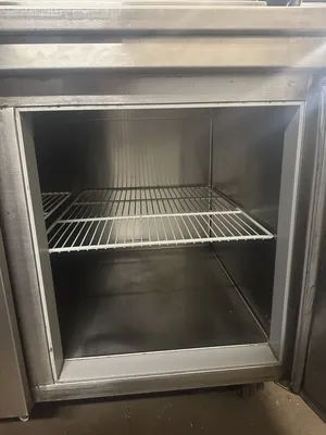 174-0190 Architectural Stainless Inc Self Contained Pizza Prep Unit w/ Overshelf