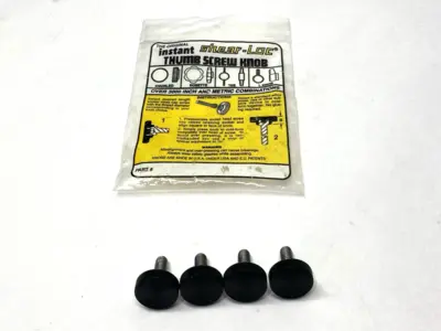 USED SHEAR-LOC THUMB SCREW KNOB 5/16" THREAD 1" DIA. KNOB LOT OF 4