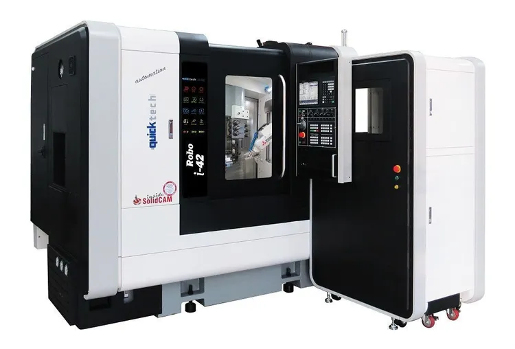 New | Build-to-Order QUICKTECH i-42 ROBO CNC Lathes Texas US | Harris Machine Tools, Inc. #406084