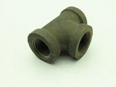 Anvil 1/2" FNPT Malleable Iron Black Pipe Fitting Tee  -Lot of 12