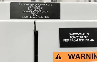 (7) GEA Westfalia SSI 300-06-772 vegetable protein clarifier centrifuges, 316SS.