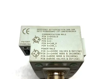 USED EMERSON NUMATICS AVENTICS DEVICENET G3 SERIES FIELDBUS AND I/O MODULE