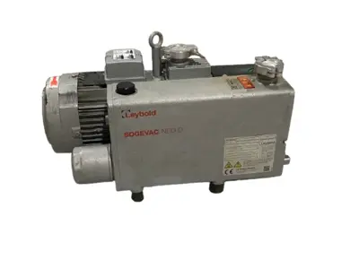 USED LEYBOLD SOGEVAC NEO D 25 VACUUM PUMP W/ NIDEC LSES90SL INDUCTION MOTOR