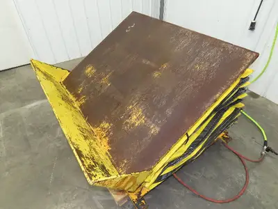 Econo Lift Pneumatic Tilt Table Tote Tipper 8000lbs 30° Degree 55 x 44" Top