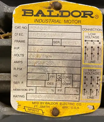 USED BALDOR M2402T