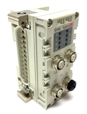 USED SMC DIGITAL OUTPUT MODULE 8-POINT PNP 4 X M12 24VDC