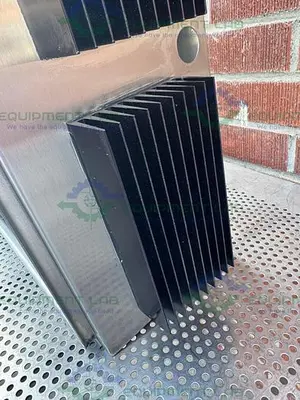 USED HOFFMAN STAINLESS STEEL STANDARD ENCLOSURE 17.5" X 11" X 22" W/ HEAT SINK