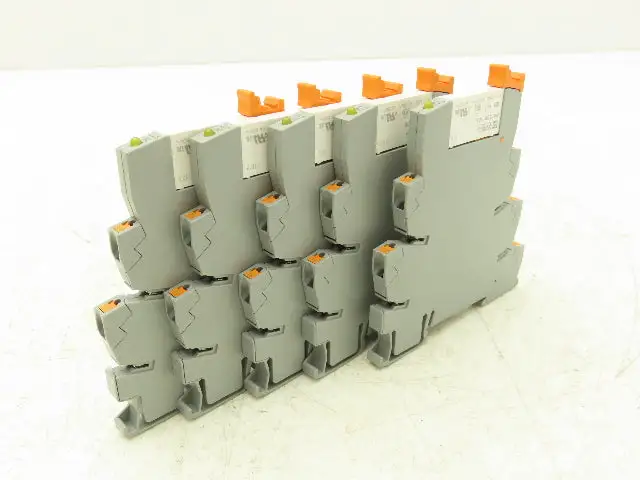 Phoenix Contact 2961105 Terminal Block Relay PLC-RPT-24DC/21 6A-250V Lot Of 5