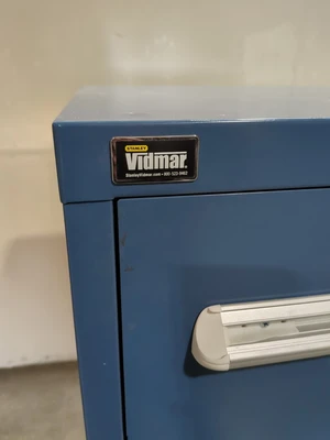 Stanley Vidmar 5 Drawer Industrial Tooling Cabinet Storage Cabinet 59"X28"X30"