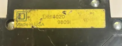 USED SQUARE D EHB14020