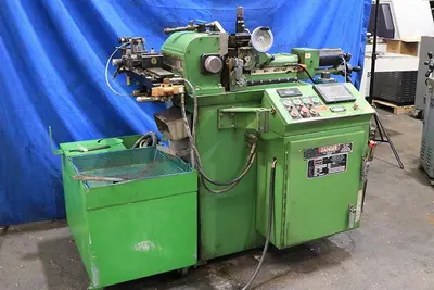 GLEBAR MODEL TF-9DHD  "MADE IN USA" CENTERLESS GRINDER
 PROGRAMMABLE BY TOUCHSCREEN CONTROL,
    AUTO INFEED & THRUFEED
