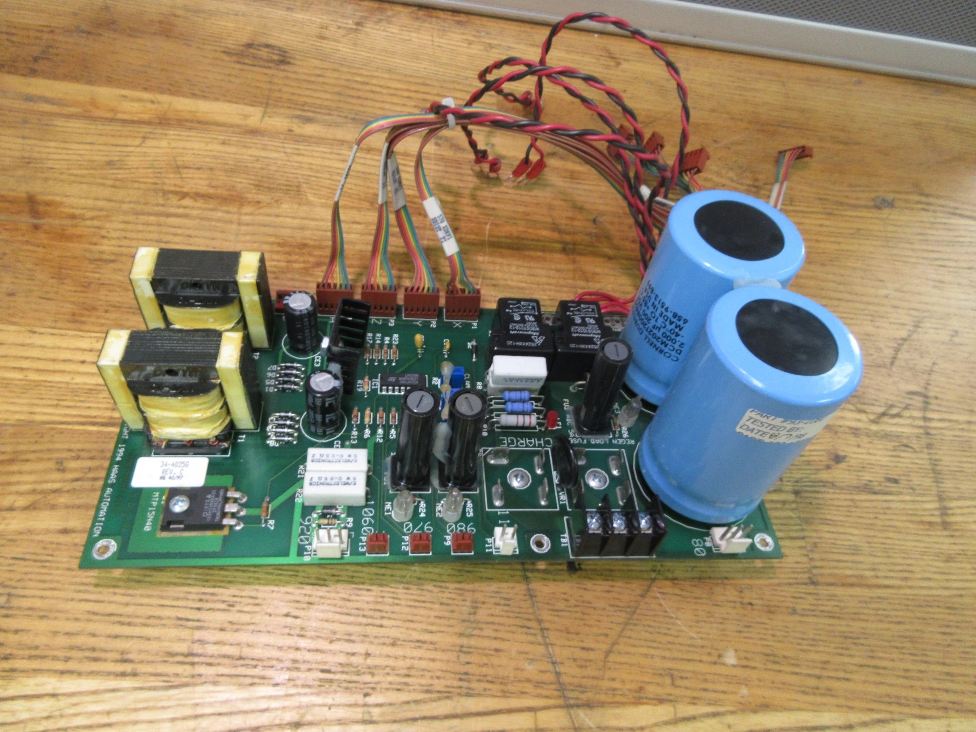 USED 1997 USED HAAS PARTS AND TOOLING 34-4025G SERVO DIST CCA POWER SUB ASSY