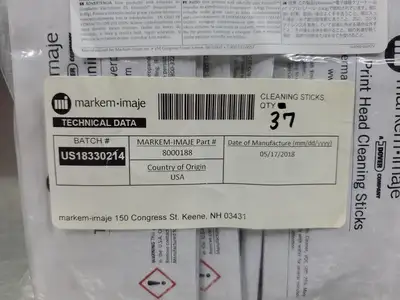 Markem Imaje 8000188 Thermal Print Head Cleaning Stick. 5D-33