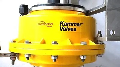 NEW FLOWSERVE KAMMER VALVES 35048 ACTUATOR W/ VALVE 2.5"/300#