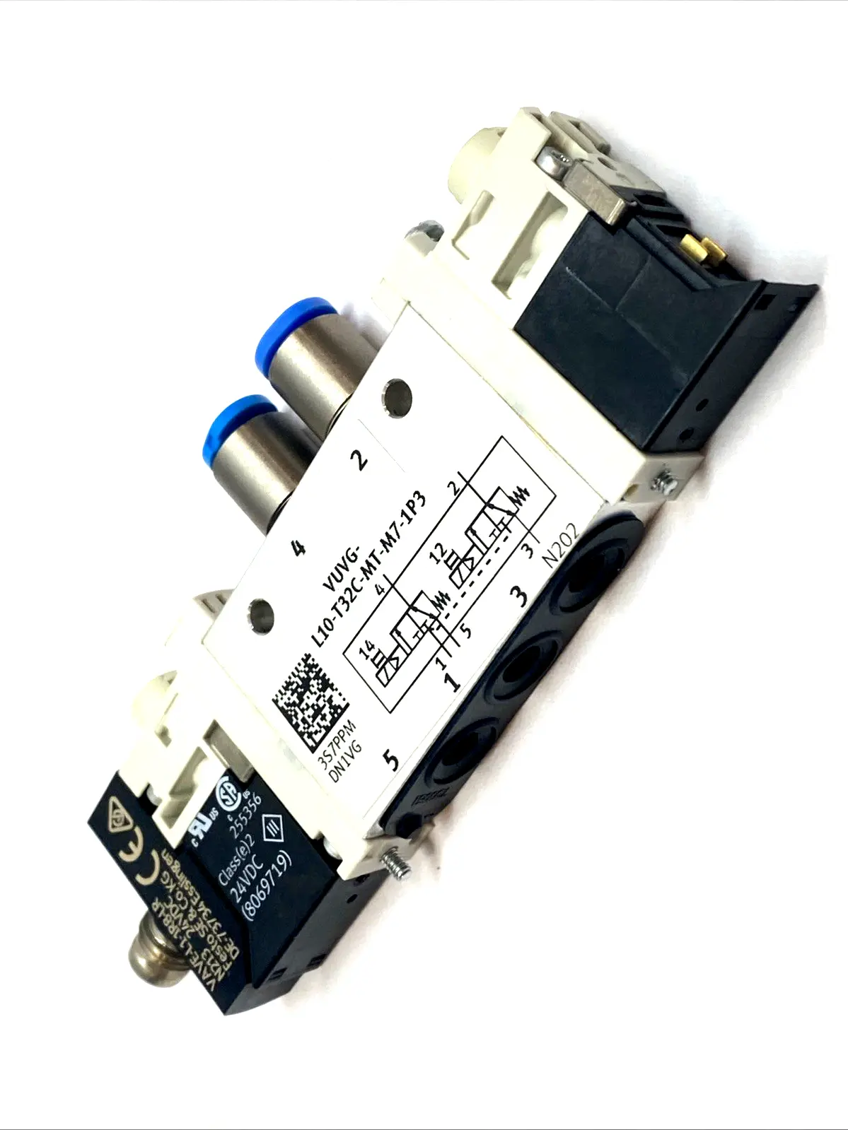 USED FESTO SOLENOID VALVE CLOSED 24V 574356 NO RIGHT SUB BASE