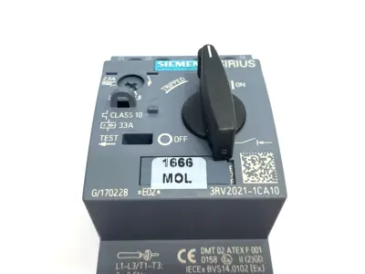 USED SIEMENS SIRIUS MOTOR PROTECTION CIRCUIT BREAKER SIZE S00