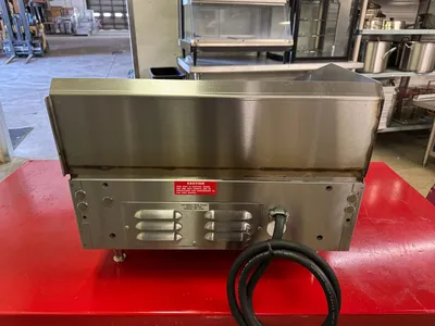 Used Lang Used 24" Lang 124TC Electric Countertop Griddle Thermostatic Controls, 208V Commercial Flat Top Griddles Illinois US | Falcon Restaurant Supply #1375137