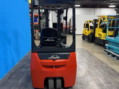 Used 2019 LINDE E18 3-Wheel Stand up Electric Counterbalance Forklifts Minnesota US | Birnstengel Equipment #1550223