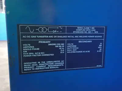 USED MILLER SYNCROWAVE 300(S)